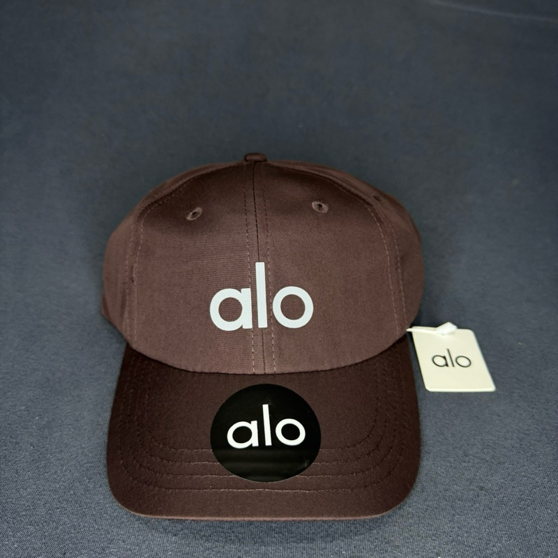 Topi Lari Olahraga Alo Coklat Bahan Polyster Dryfit