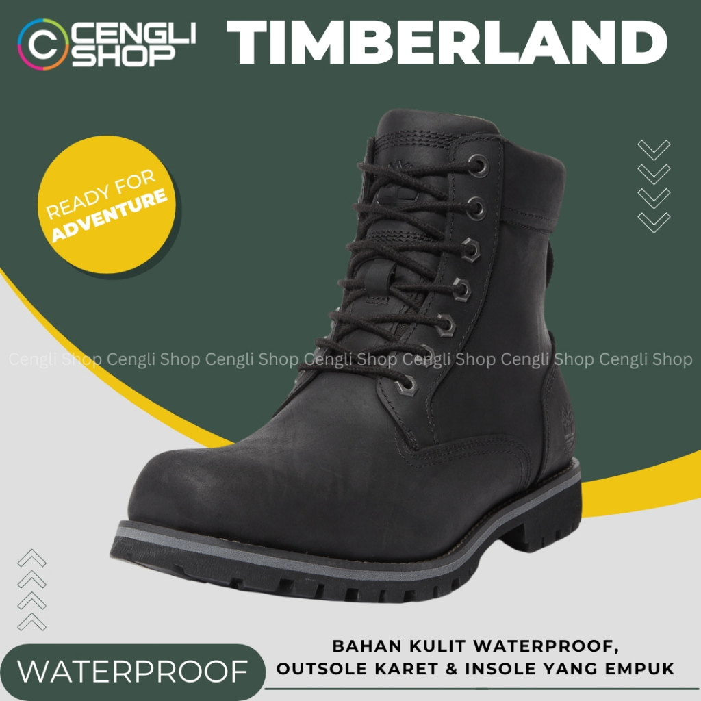 SEPATU GUNUNG TIMBERLAND PRIA ORIGINAL OUTDOOR HIKING BOOTS BOOT WATERPROOF TM39
