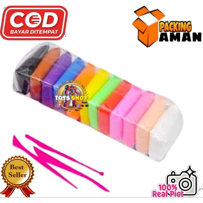 COD PROMO ISI 12 PCS MAINAN MURAH ANAK SMILE CLAY POLIMER MAINAN ANAK MAGIC EDUKASI SMILE CLAY DOUGH