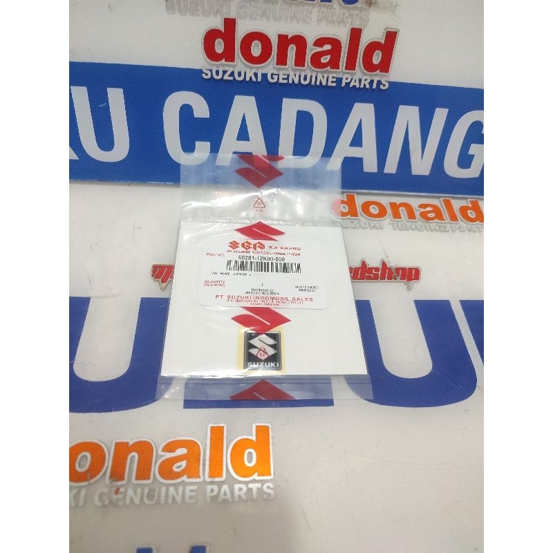 Sticker Emblem Suzuki Timbul Batok Belakang Suzuki Arashi Shogun 125 FL Smash New 110 Skywave Barang