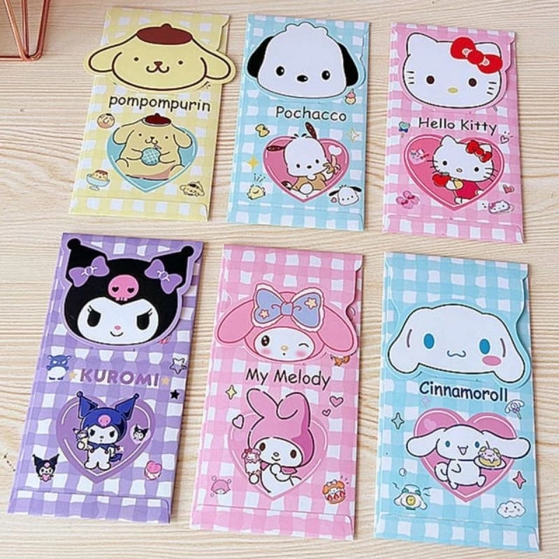 

Amplop Lebaran Sanrio My Melody Kuromi Cinnamorol Tebal Unik- Uang Tidak dilipat