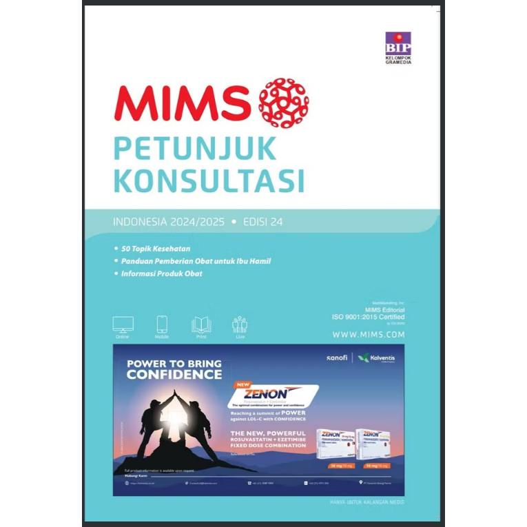 Gramedia Medan - MIMS PETUNJUK KONSULTASI EDISI 24 TAHUN 2024/2025