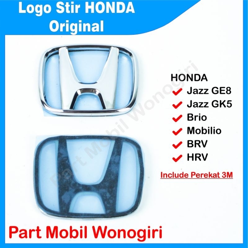 Emblem Logo Lambang Stir Steer Honda Jazz GE8 Jazz GK5 Brio Hrv Original