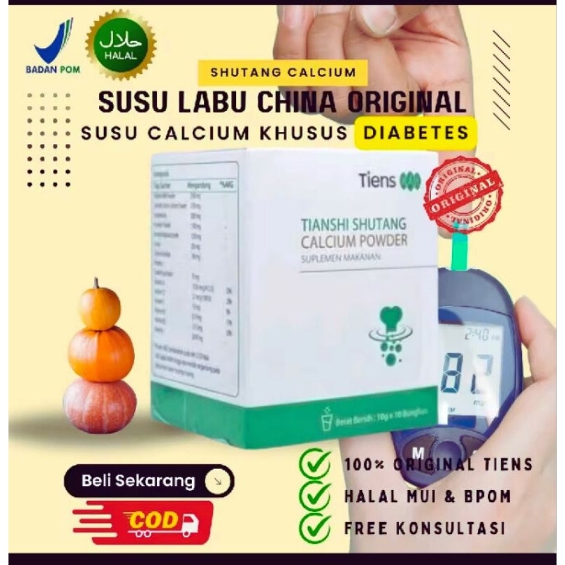 

(1 Sachet) Susu Labu Cina Diabetes Calsium Powder Atasi Masalah Diabetes BPOM Halal Original 100%