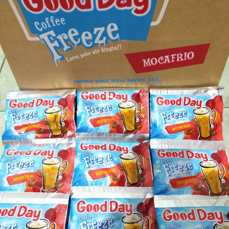 

Good Day Mocafrio 1 renceng isi 10 pcs / Good Day Freeze Mocafrio