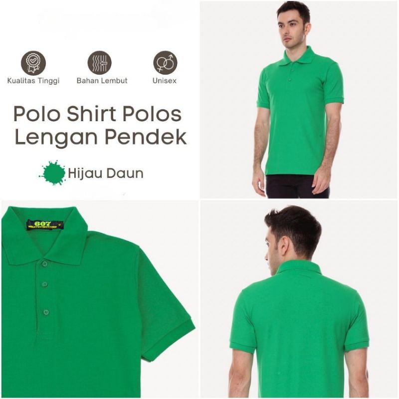 607PRATAMA Kaos Polo Shirt Lacos Cotton Premium Unisex