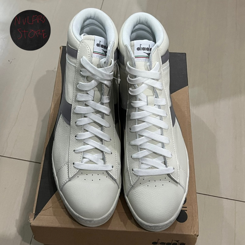 Diadora Game L High Waxed White/Gull 100% Original