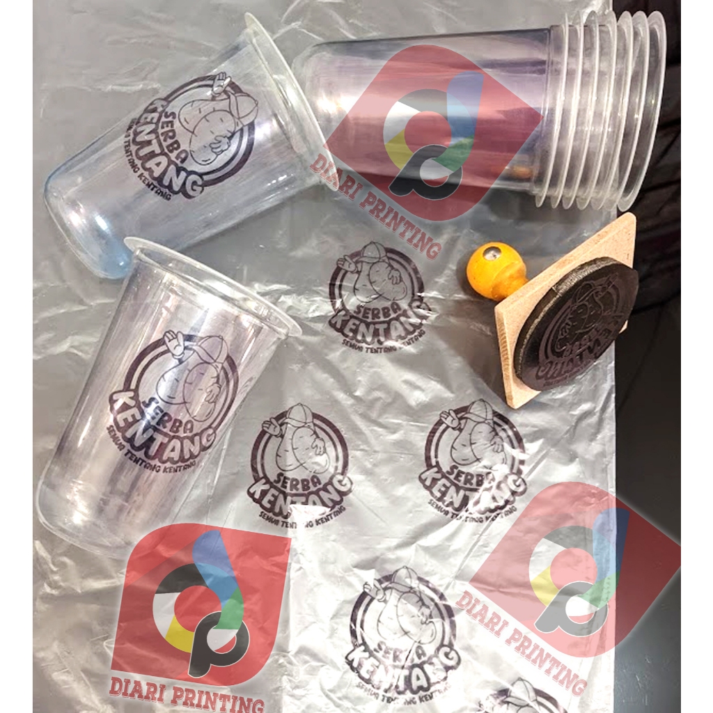 

STEMPEL PLASTIK / STEMPEL GELAS CUP / STEMPEL STEROFOAM / DESIGN CUSTOME FREE TINTA & CLEANER RB9