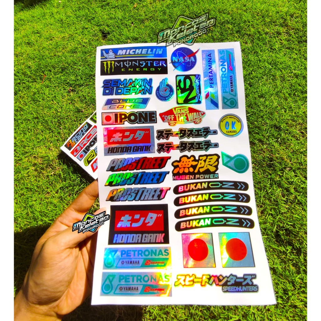 

Stiker pack hologram print and cut sticker rainbow cutting vinyl Stiker Motor, Stiker Racing Pack, Stiker Print & Cut, Stiker Kata Kata Motor, Sticker Pack Motor, Stiker Kata Kata