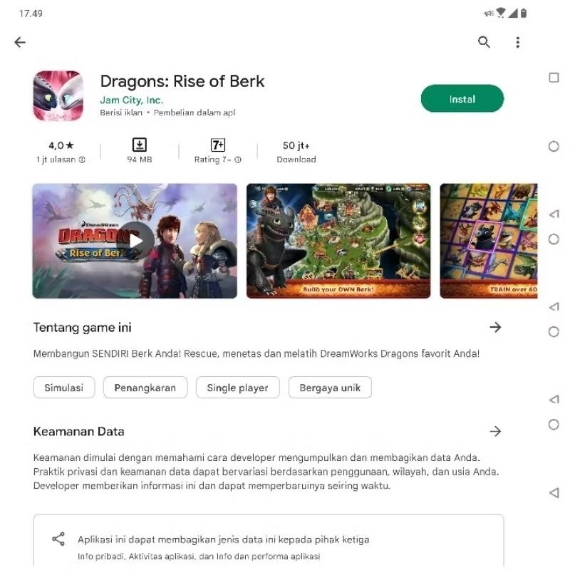 KASET PS ORIGINAL 100% DRAGONS RISE OF BERK LEGAL BERGARANSI