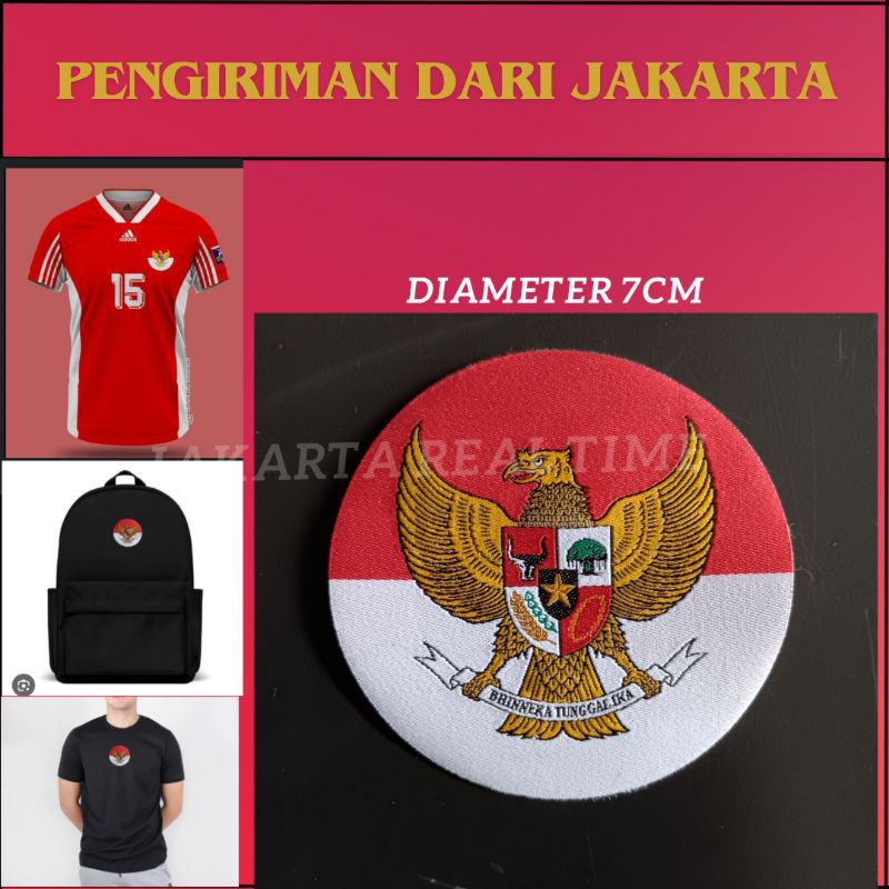 Patch Logo Garuda indonesia embordiery garment