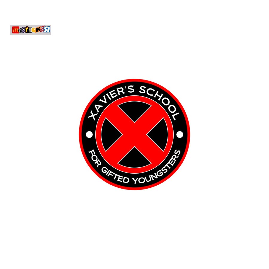 

sticker Xavier's School for gifted youngster logo stiker film movie marvel comic xmen