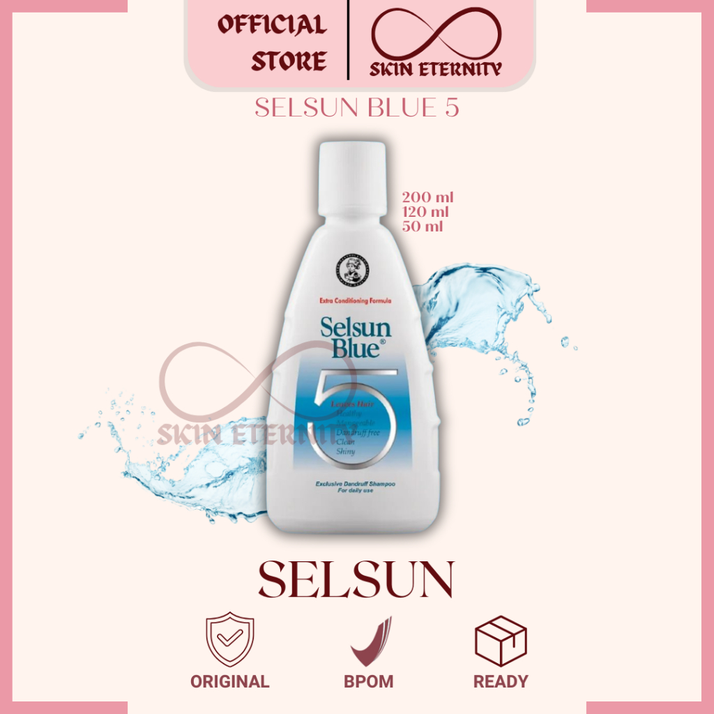 SELSUN Biru 5 Blue 5 Shampoo Anti Ketombe BPOM Sampo