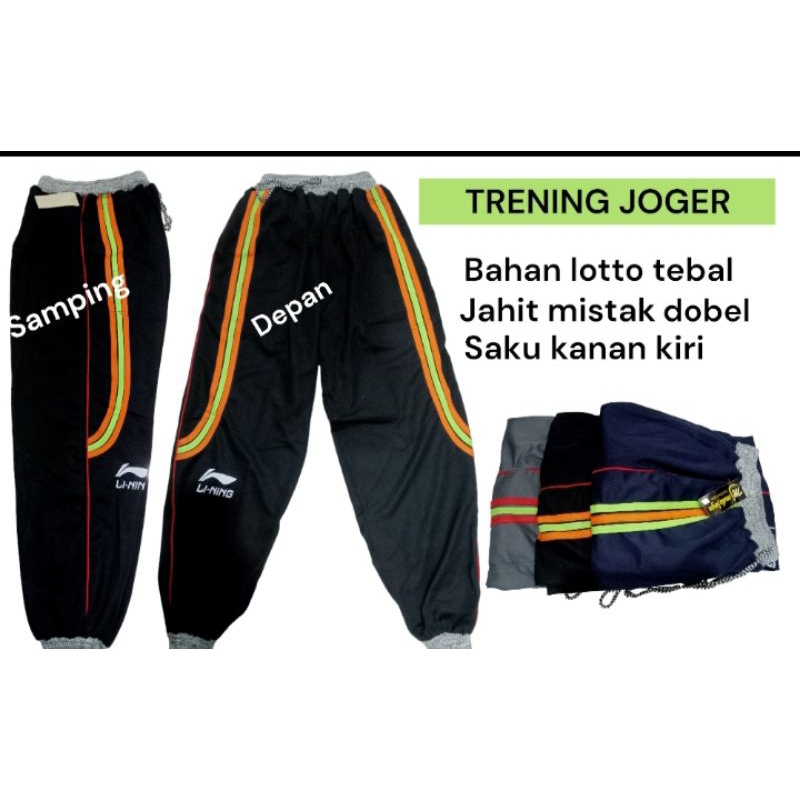 Trening panjang.trening joger. trening pria