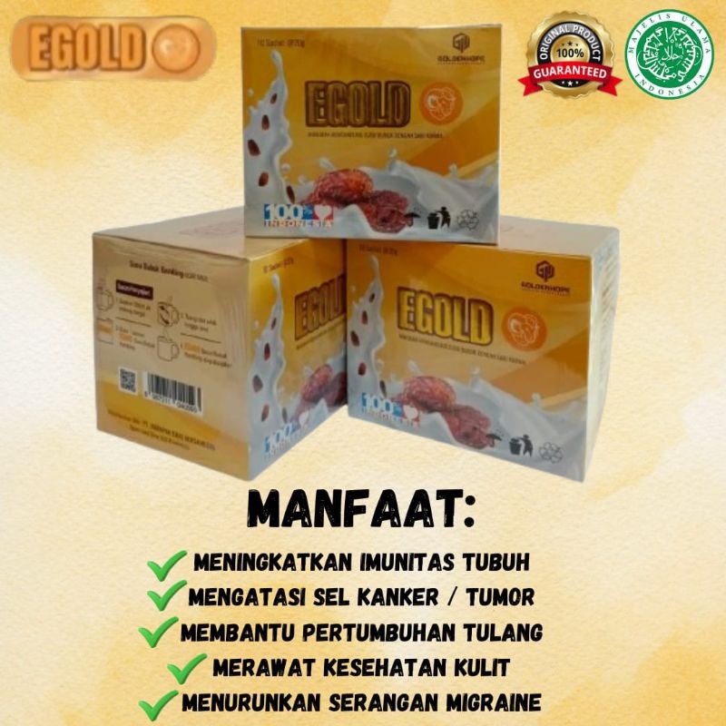 

Susu kambing sari kurma Egold isi 10 sachet