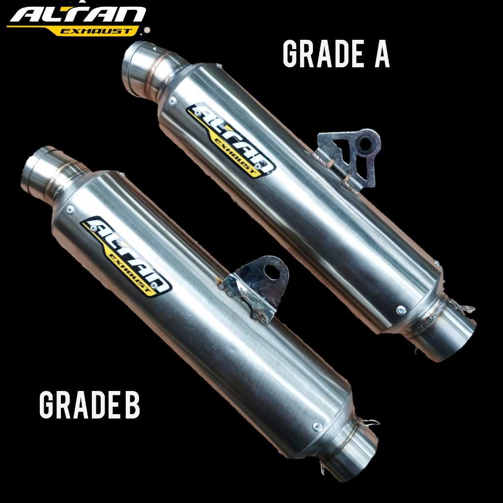 slincer knalpot altan racing exhaust model bulat jenong saringan full