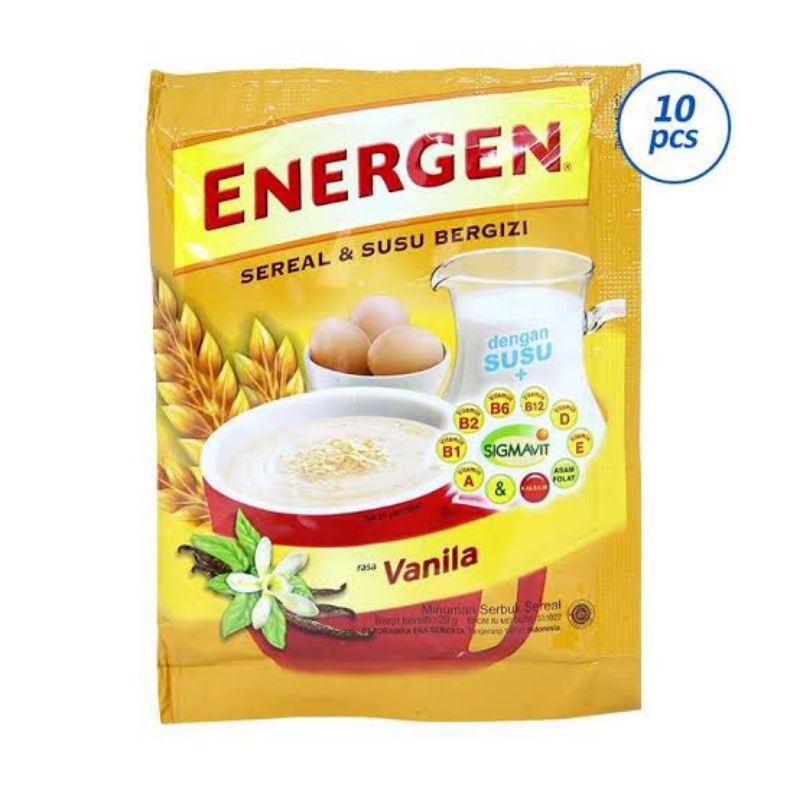 

ENERGEN VANILLA 1 RENCENG ISI 10 PCS