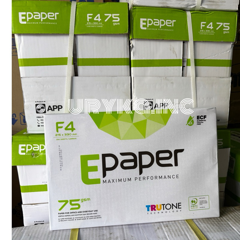 

(1 DUS) E PAPER Kertas Fotocopy F4 HVS 75GSM