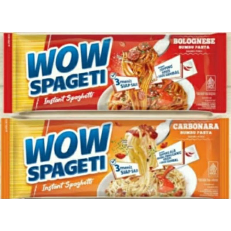 

WOW Spageti Instant Spaghetti Kemasan 88 gram