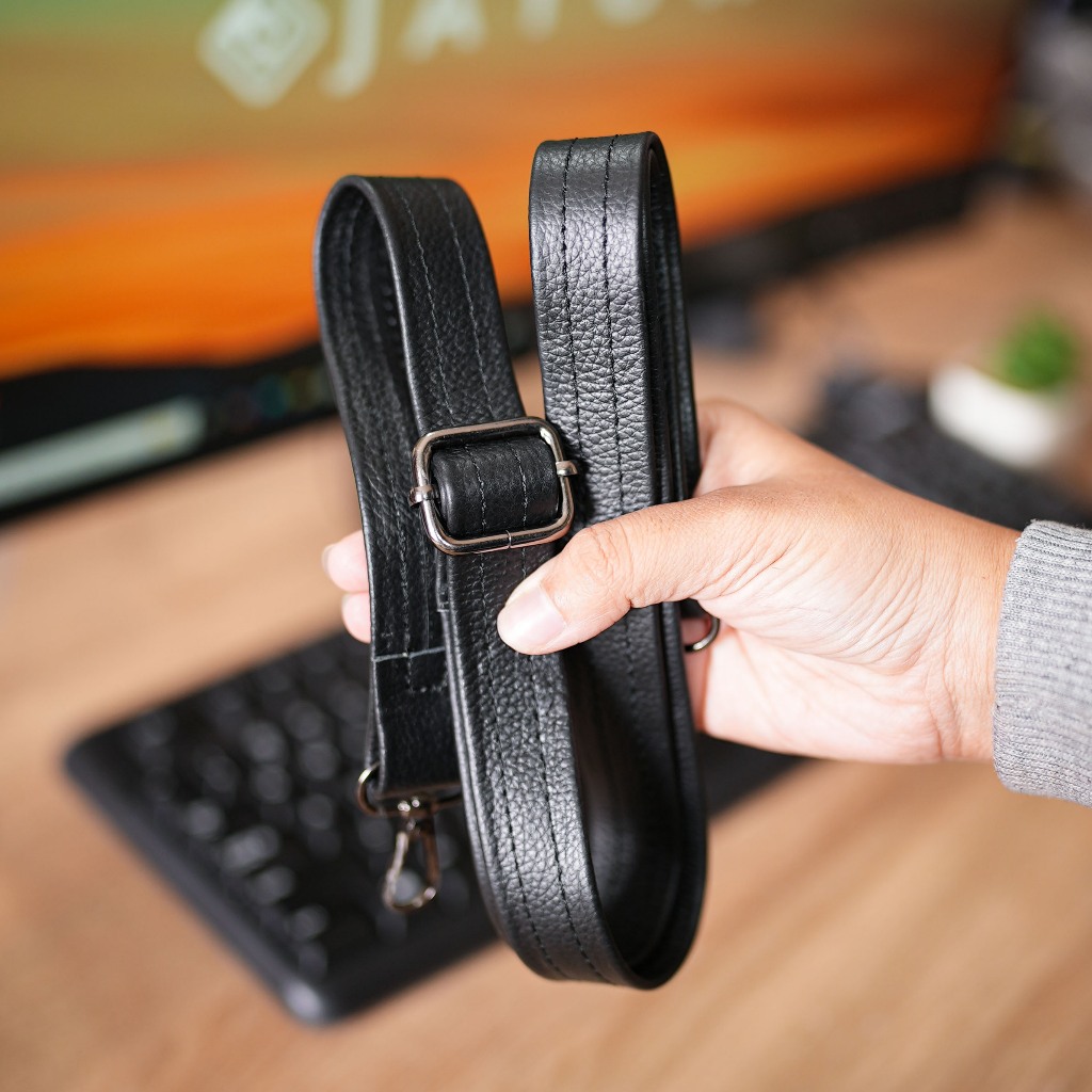 Apgred - Tali Tas Kulit Asli | Tali Tas Selempang Hanbag Slingbag Pria dan Wanita