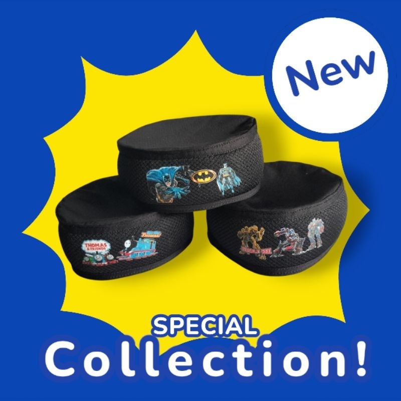 Peci Anak Karakter / Peci Anak Karakter Kartun / Peci Mengaji / Peci Anak Bulat / Peci Anak Sholat /