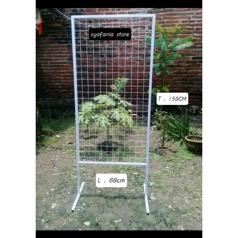 TERMURAH RAM AKSESORIS RAK DISPLAY KAKI BESI (Lebar 80cm Tinggi 150cm)