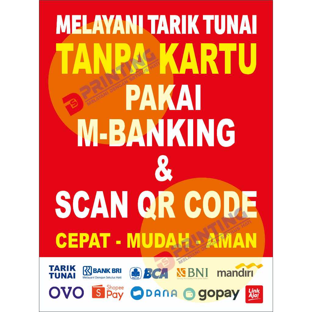 

STIKER TARTUN TANPA KARTU DAN SCAN QRIS POTRAIT