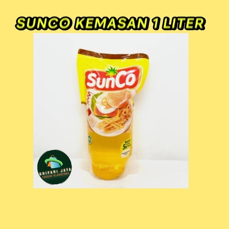 

MINYAK GORENG SunCo kemasan 1 liter pouch murah