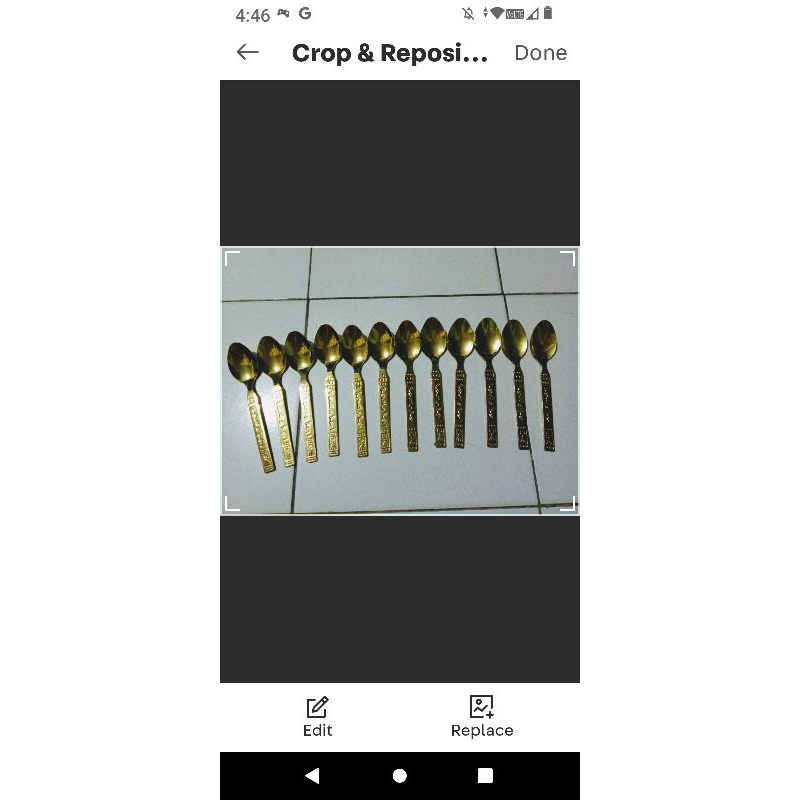 Sendok Makan Gold China