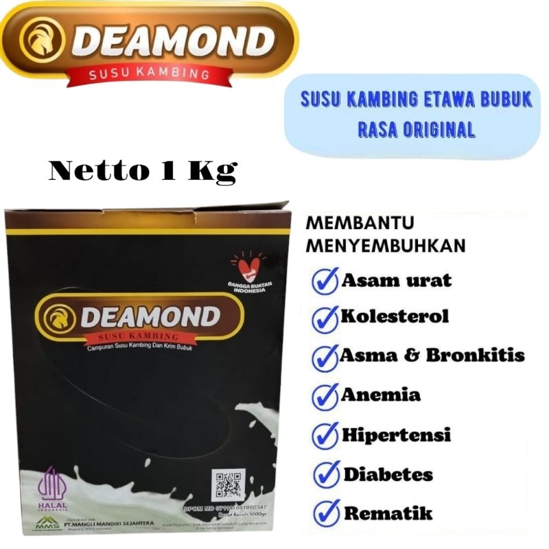 

Susu Etawa Deamond 1 Kg Membantu menjaga daya tahan tubuh,atasi bronchitis asma SESAK NAFAS