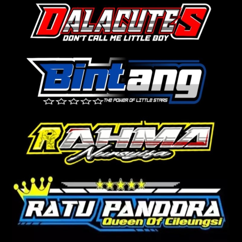 

Stiker Julukan buat miniatur bus isi 2 pcs/ julukan