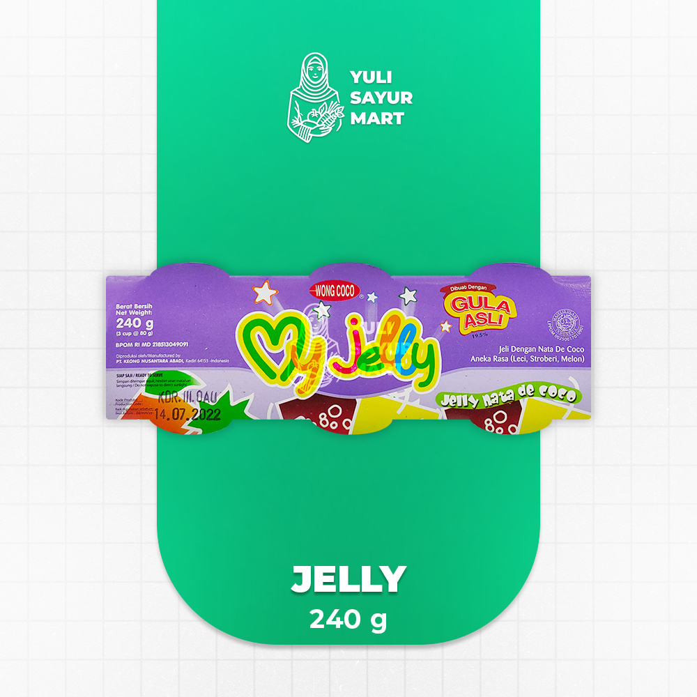 

Wong Coco My Jelly 240g Isi 3 - Yuli Sayur Mart