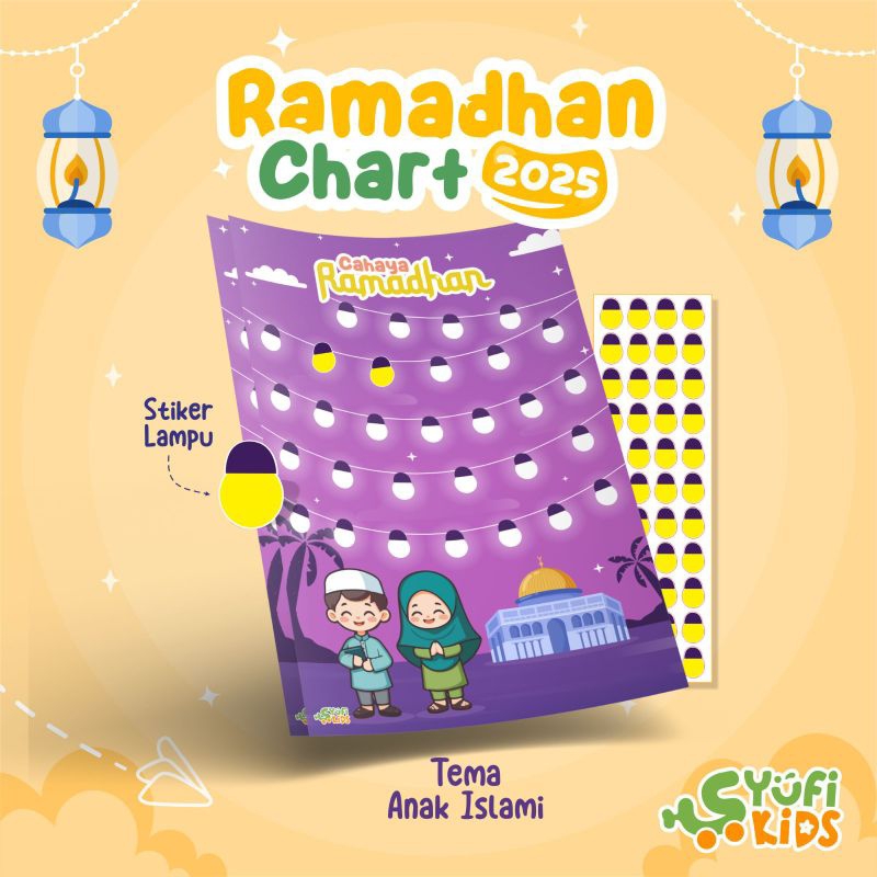 

Yufikids - Ramadhan Chart - Ramadhan Tracker - Sticker Apresiasi untuk Puasa Anak 2025