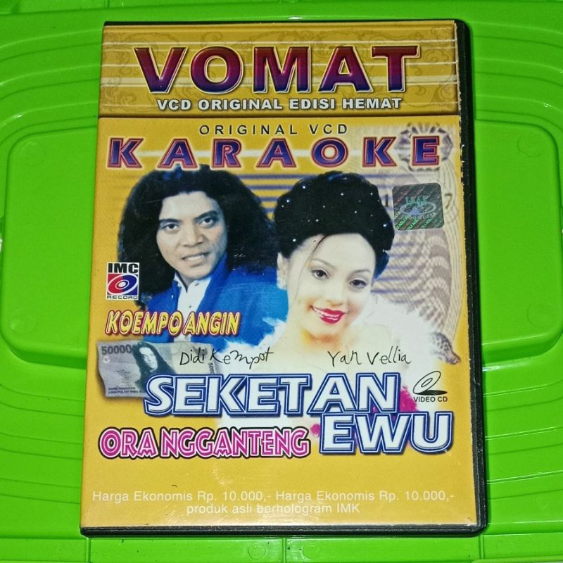 VCD DUET Yan Vellla & Didi Kempot SEKETAN EWU ORA NGGANTENG KOEMPO ANGIN V CD ORIGINAL