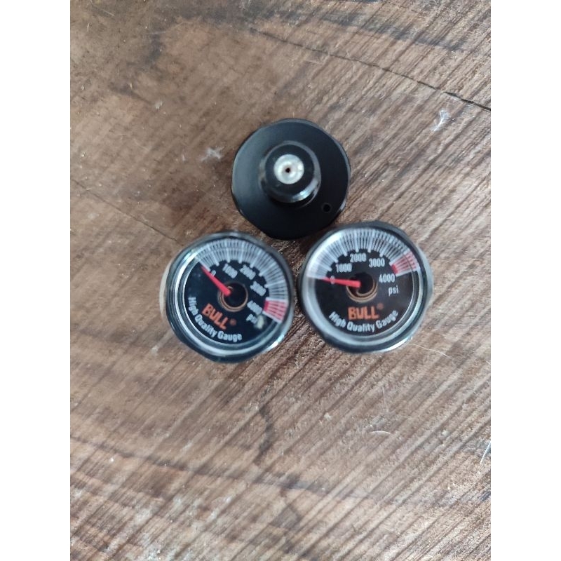 Manometer Bull / manometer 3500 psi / manometer bull od22 dan od 19 Hitam