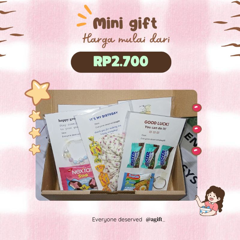 

[TERMURAH BELI 5 GRATIS 1 random] Mini gift snack yupi ganci gelang | special | birthday | graduation | gift @agift_