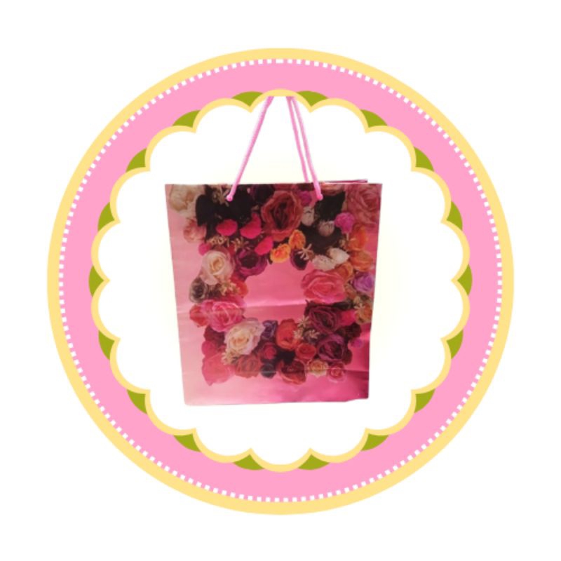 

Paperbag motif bunga isi12pcs