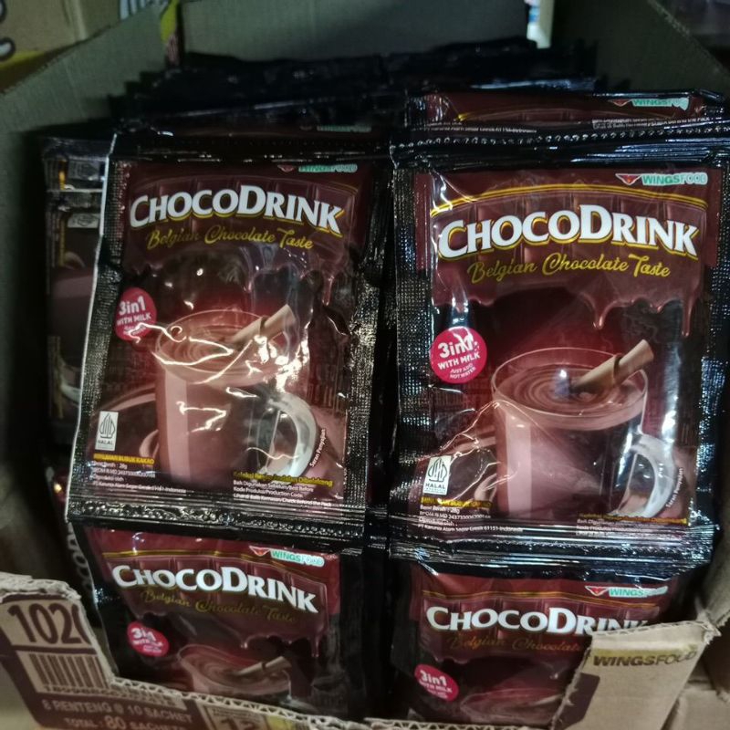 

chocodrink belgian chocolate taste 1 renceng isi 10