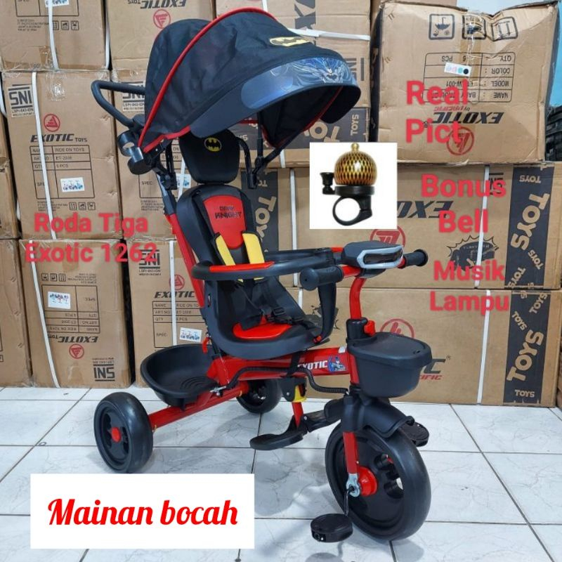 Sepeda Roda Tiga Anak Exotic ET 1262 Roda Tiga Anak ET1262