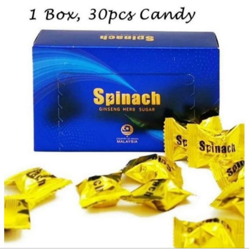 

Spinach Candy Herbal 30 Pcs - Permen Spinach Ginseng Original 100%