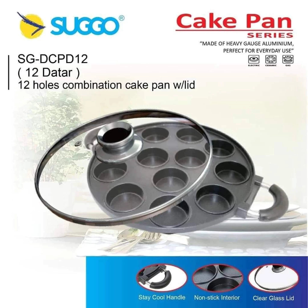 Loyang Cetakan Kue Martabak Mini 12 Lubang Tebal Anti Lengket Premium High Quality