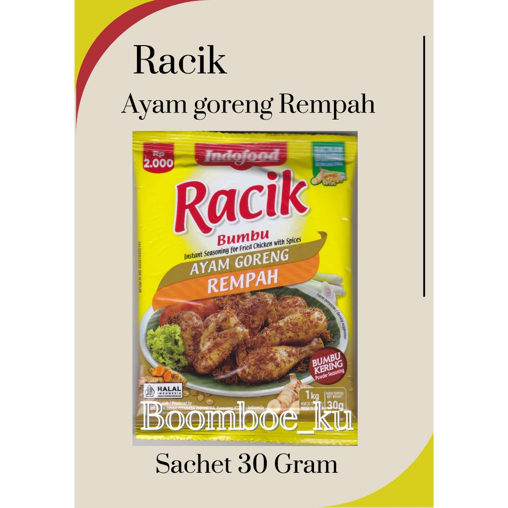 

Indofood Racik Ayam Goreng Rempah 30Gram