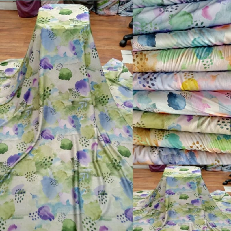 Bahan kain Armani silk printing motif terbaru/ kain Armani silk zakat premium/cod/Kain Armani print