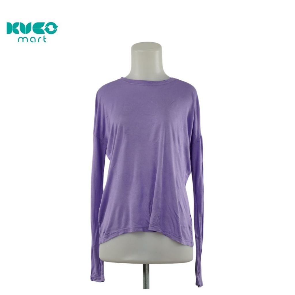 preloved kaos lenan panjang wanita ungu