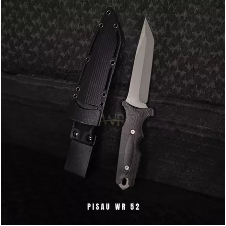 Pisau Tactical Kydex WR 52 Custom Laser / Pisau WR Tactical Outdoor + Holster Dan Teklock / Pisau Ca