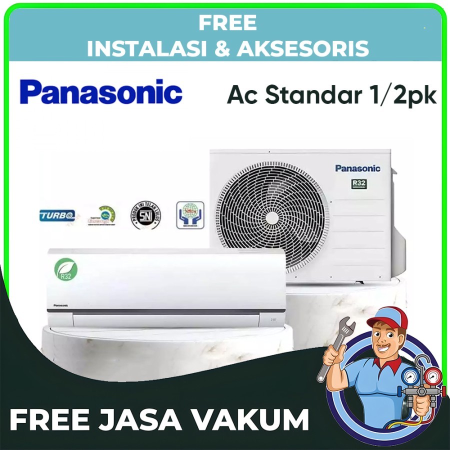 AC PANASONIC 1/2 PK CS-ZN5YKP R32 HEMAT LISTRIK 350 WATT