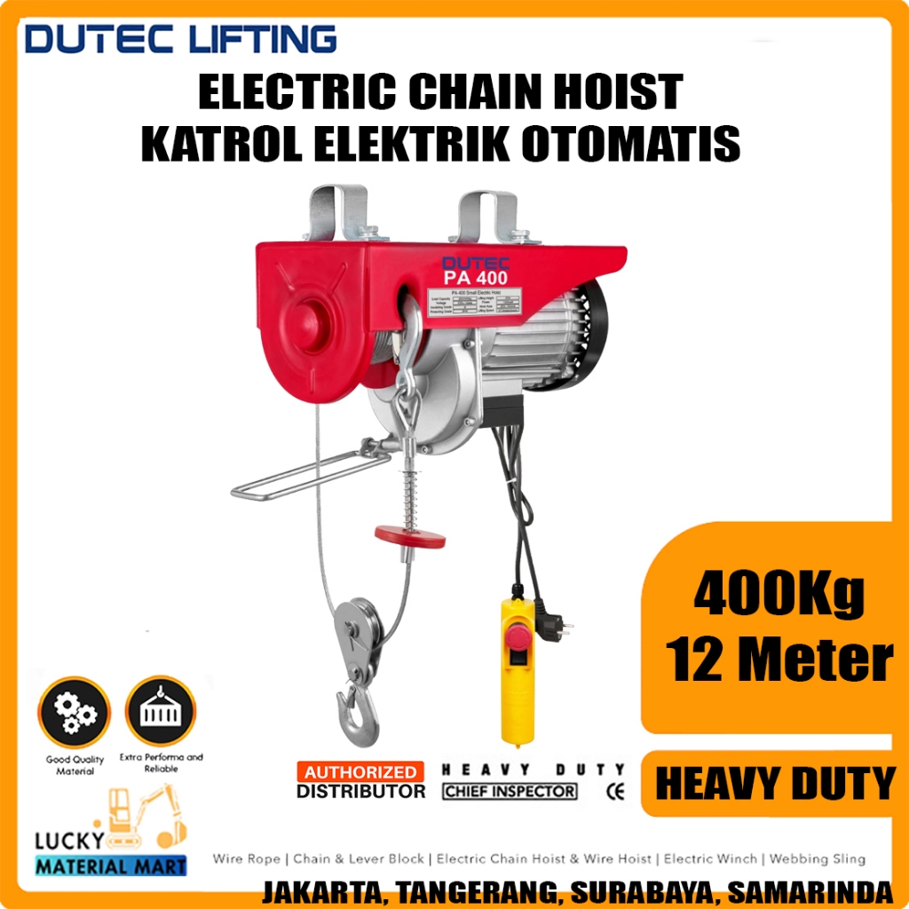 Electric Chain Hoist  - PA 400 - Model Sling Katrol Derek Listrik Elektrik Otomatis