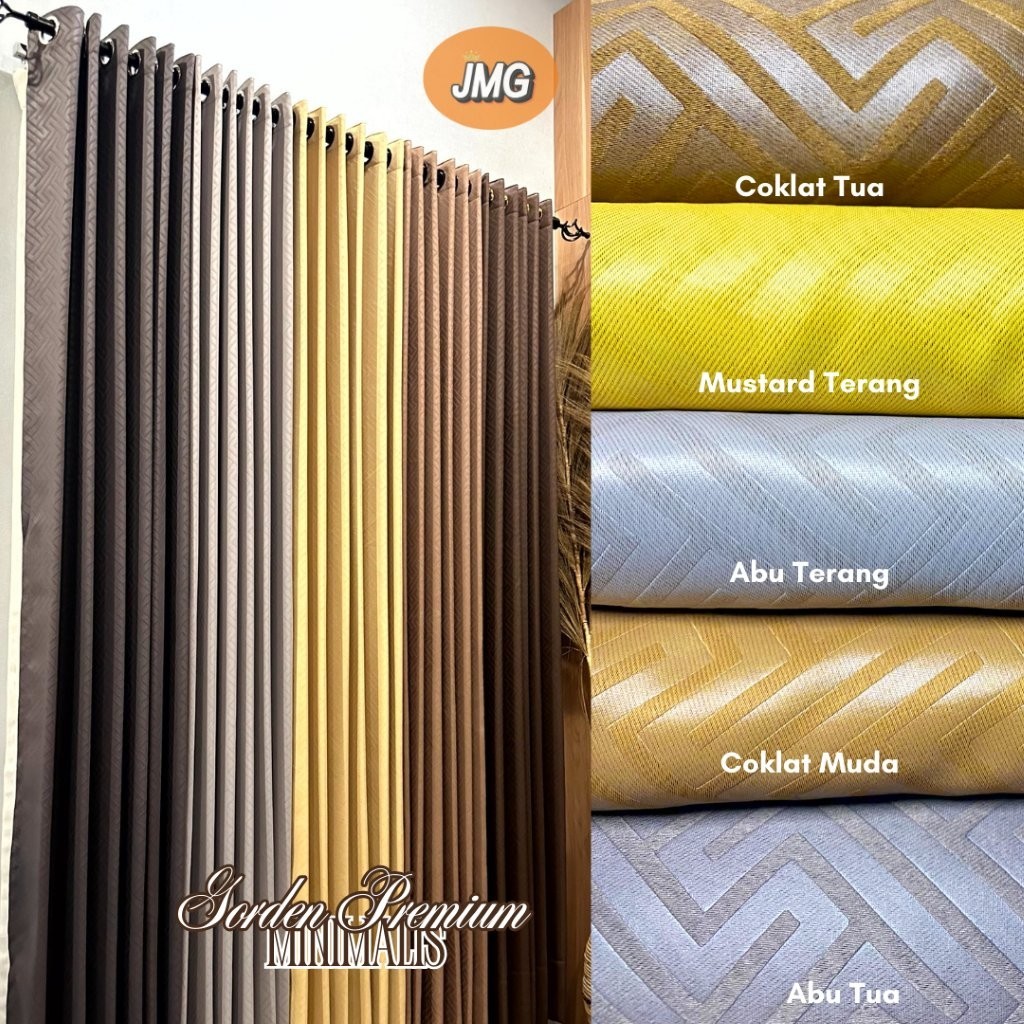 Gorden Jendela Blackout Minimalis Premium