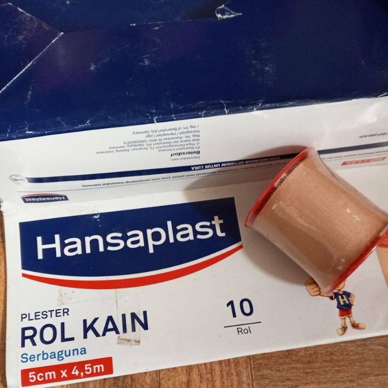 hansaplast plester roll kain 5cm x 4,5m jumbo - 3m