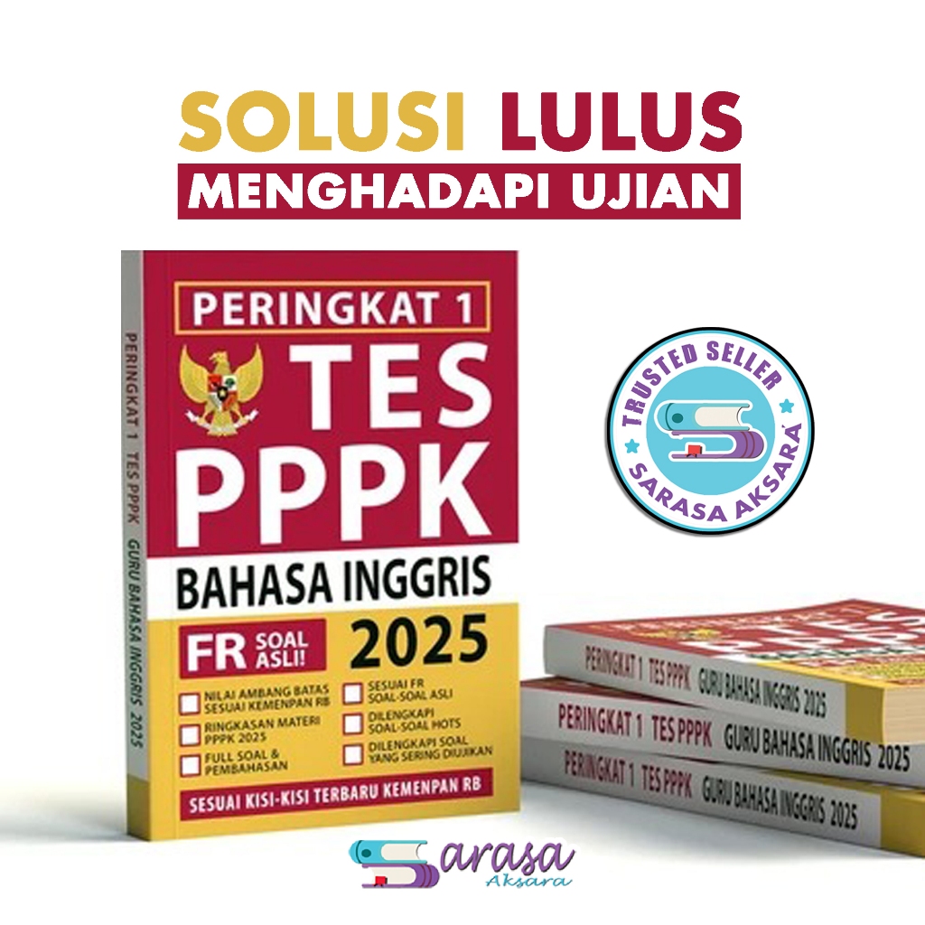 BUKU PERINGKAT 1 PPPK GURU BAHASA INGGRIS 2025 TERLENGKAP